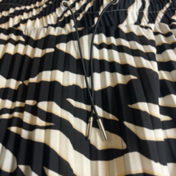 Express High Waisted Pleated Maxi Skirt Tiger Print L - Picture 8 of 10